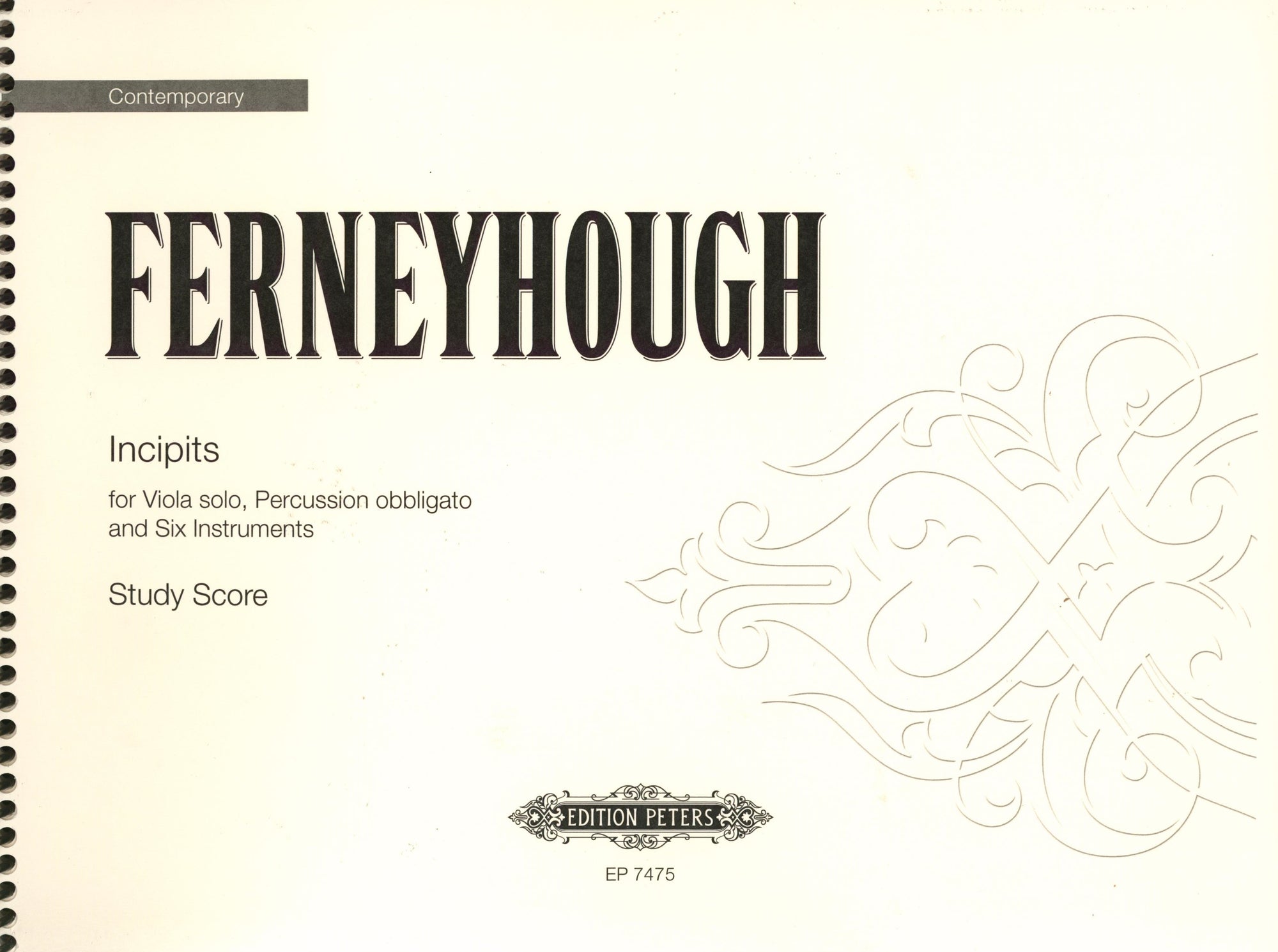 Ferneyhough: Incipits