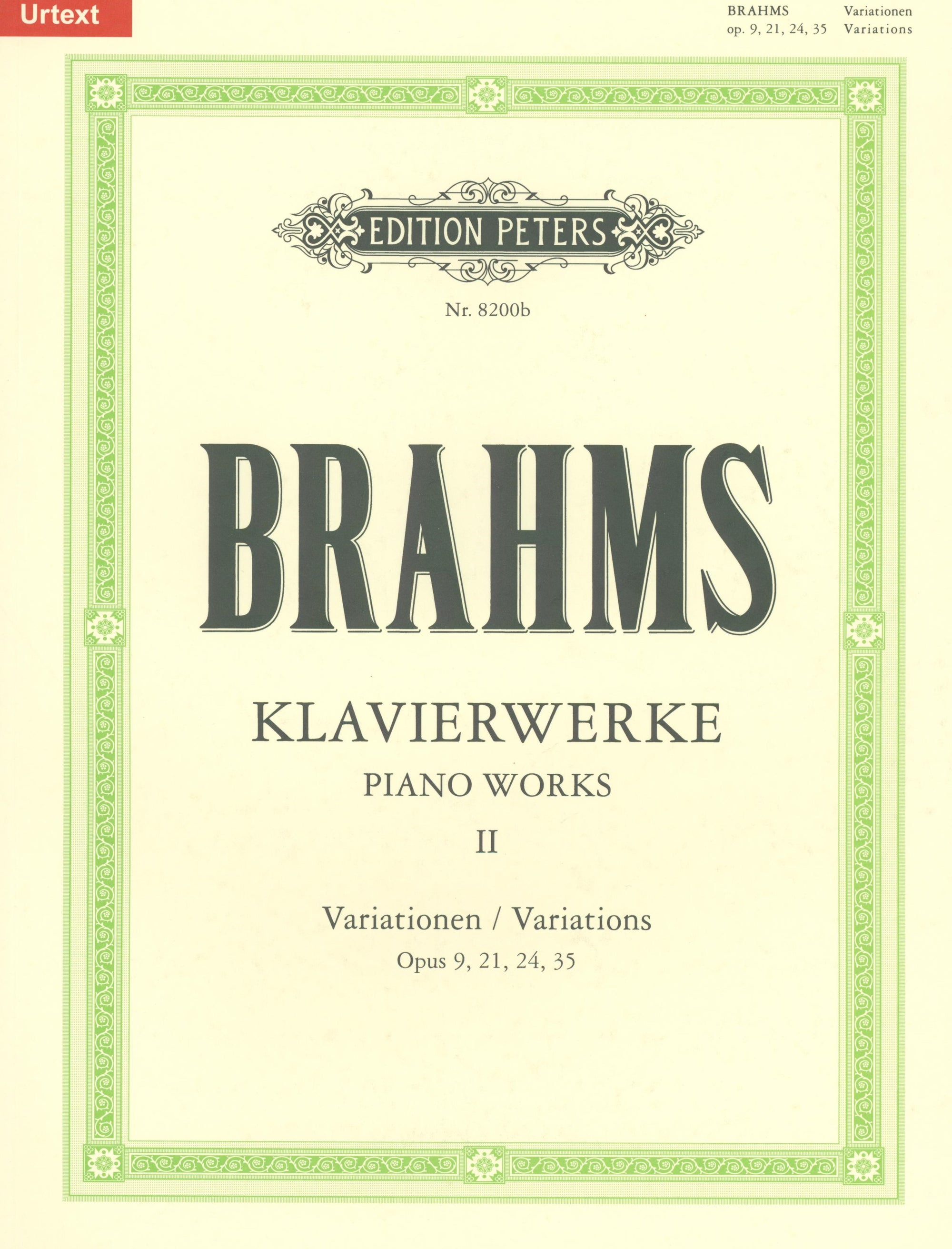 Brahms: Piano Works - Volume 2 (Variations)