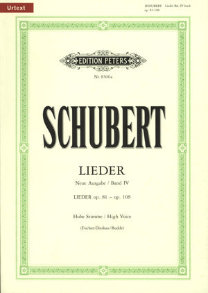Schubert: Songs - Volume 4
