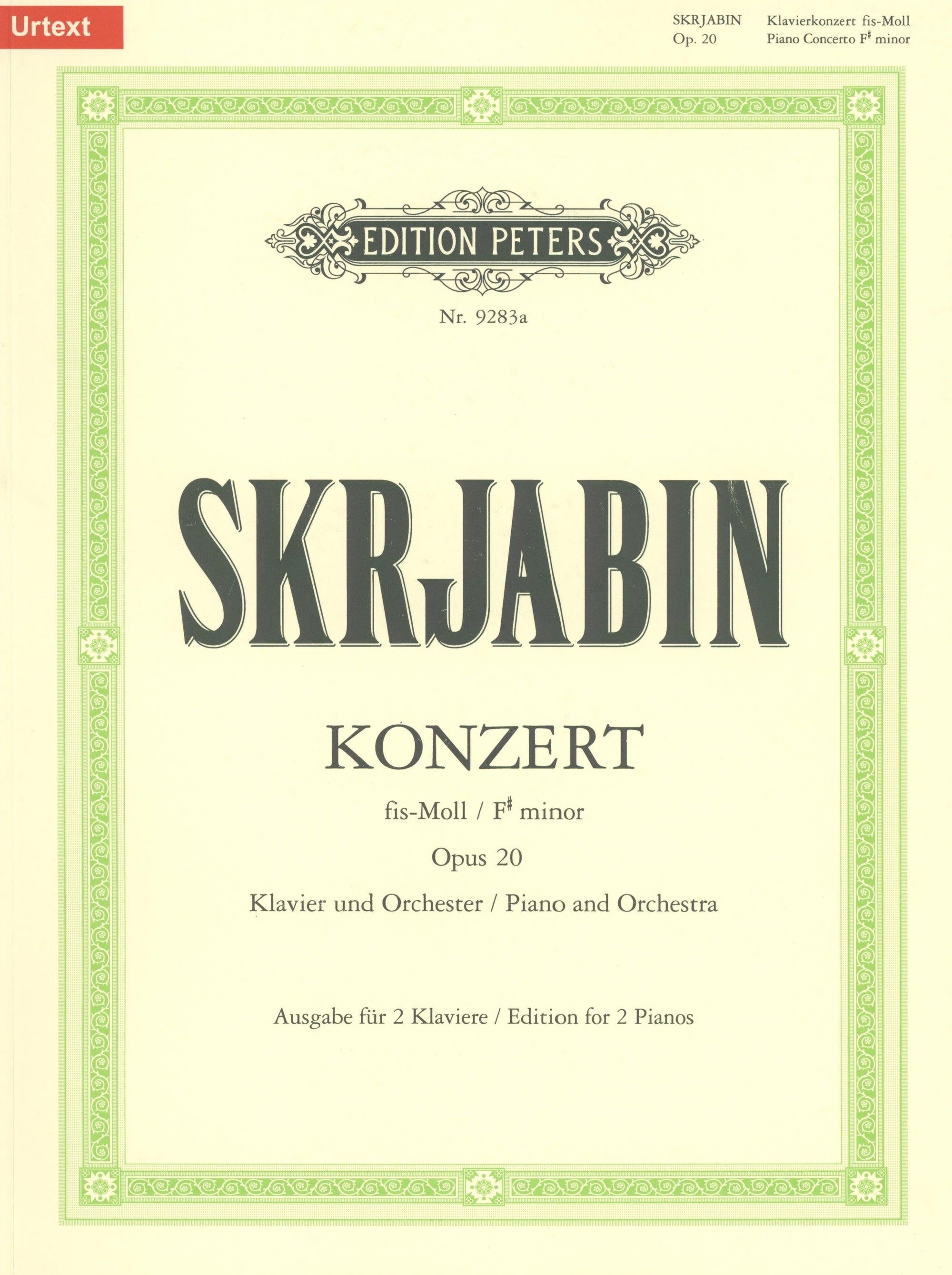 Scriabin: Piano Concerto in F-sharp Minor, Op. 20