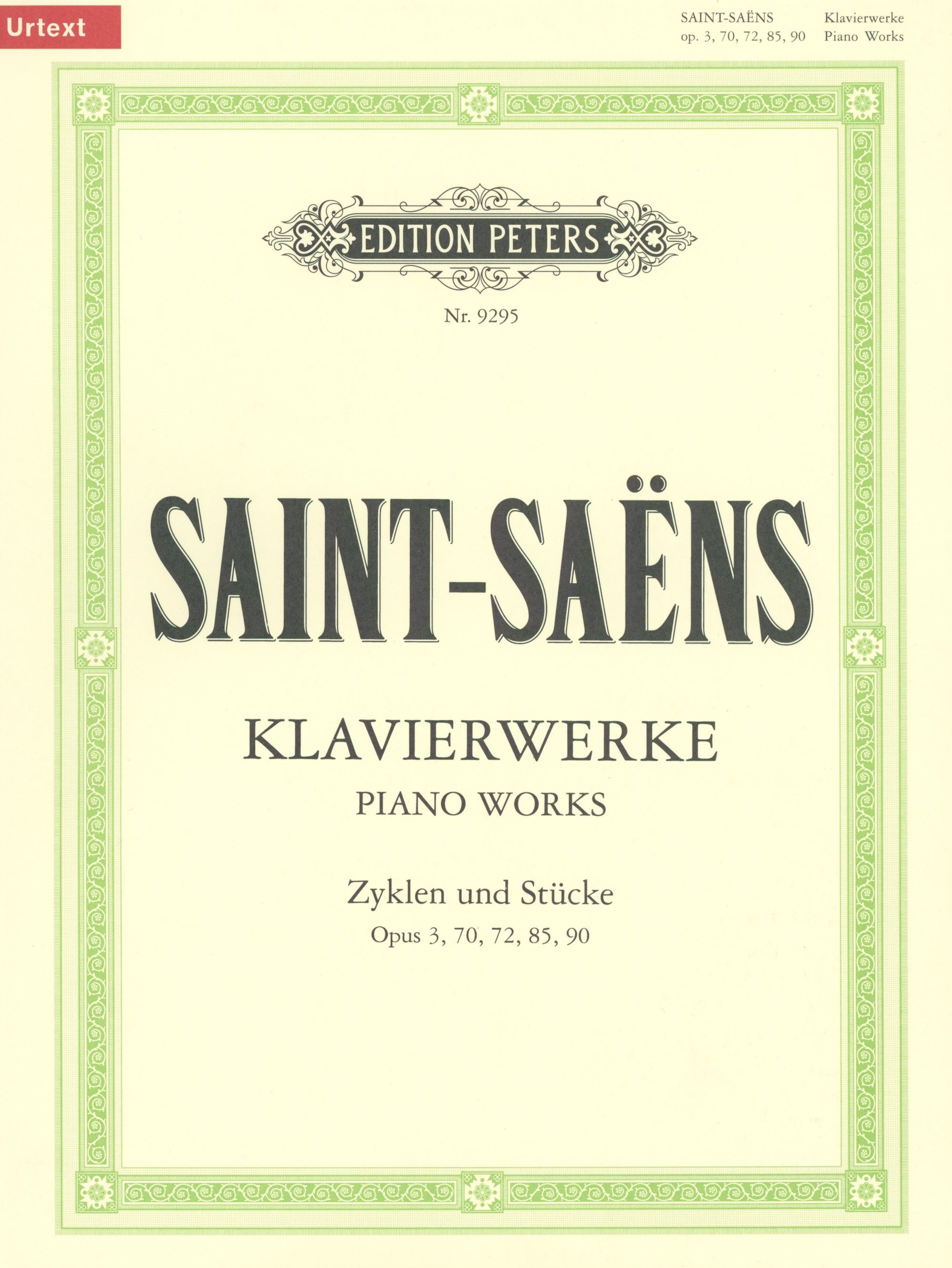 Saint-Saëns: Selected Piano Works, Opp. 3, 70, 72, 85, 90
