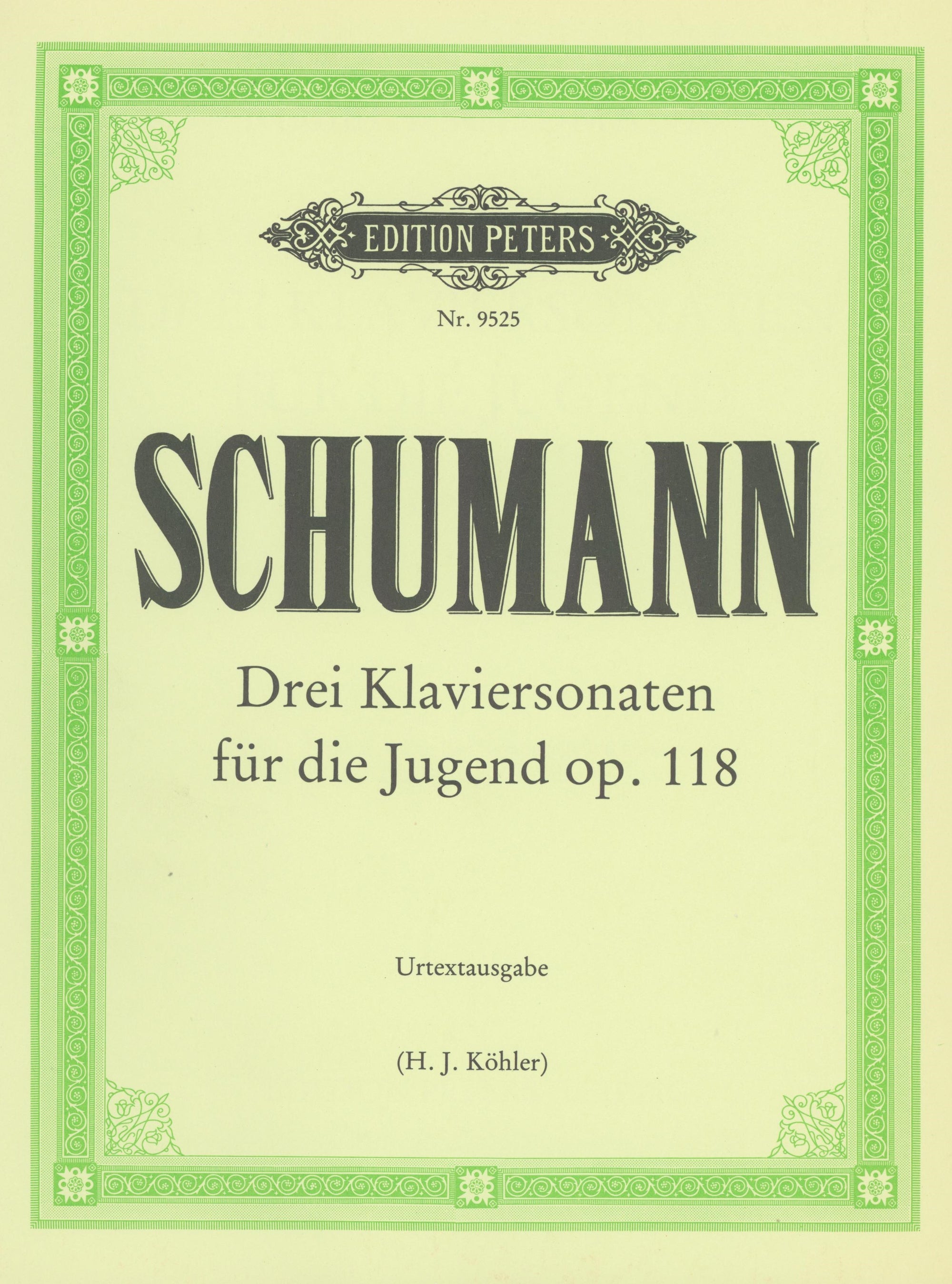 Schumann: 3 Piano Sonatas for the Young, Op. 118
