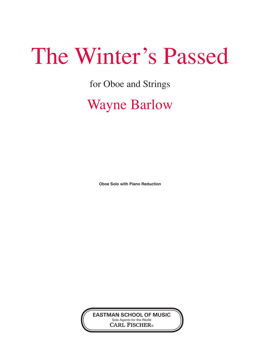 Barlow: The Winter's Passed