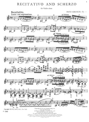 Kreisler: Recitativo and Scherzo-Caprice, Op. 6