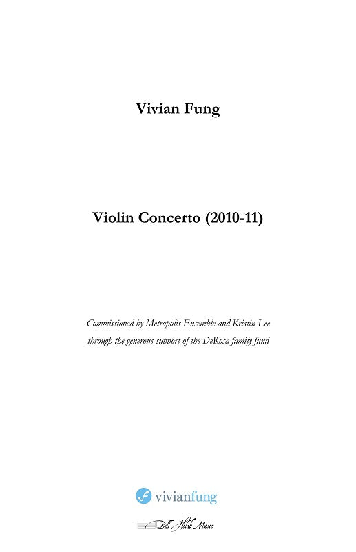 Fung: Violin Concerto No. 1