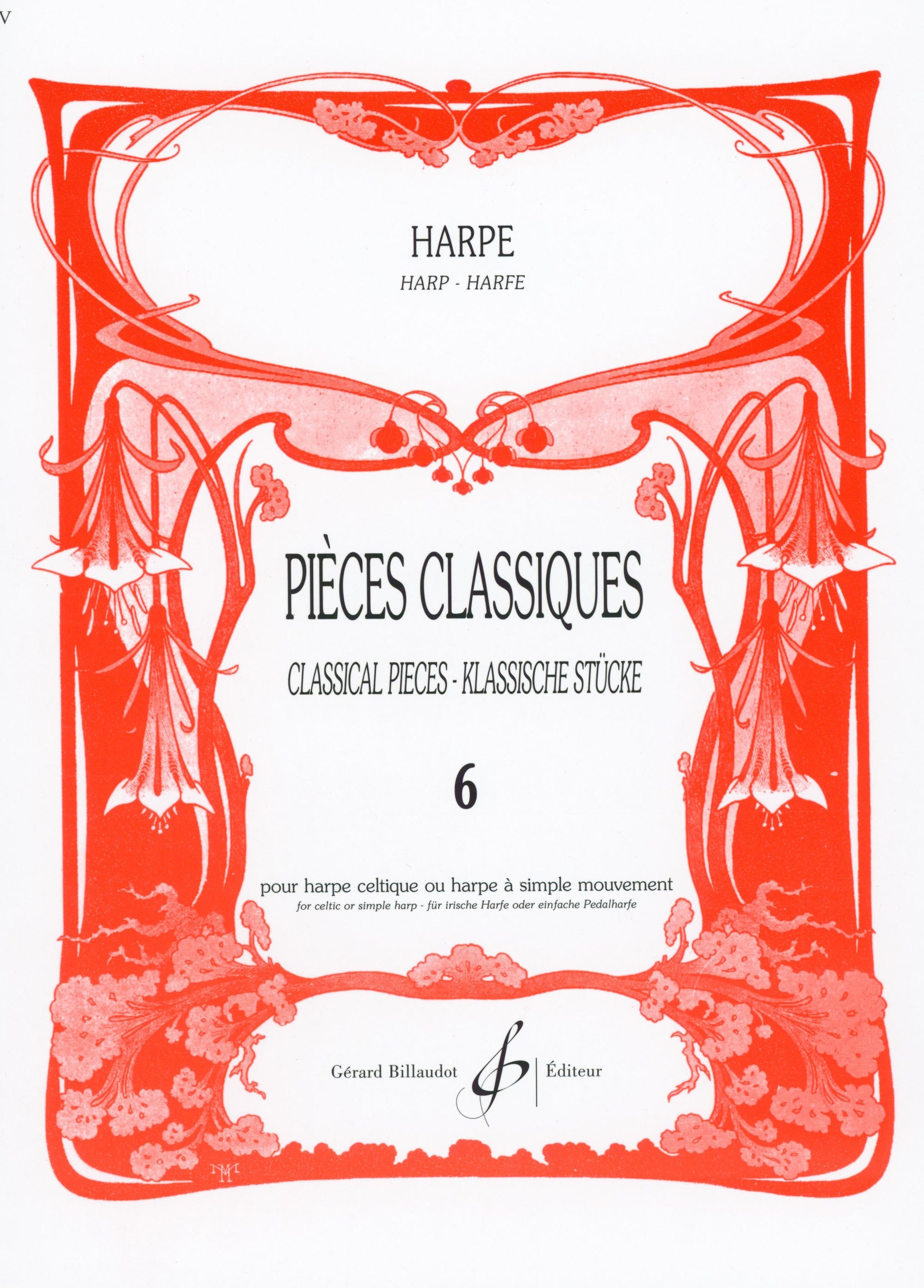 Classical Pieces for Celtic Harp - Volume 6