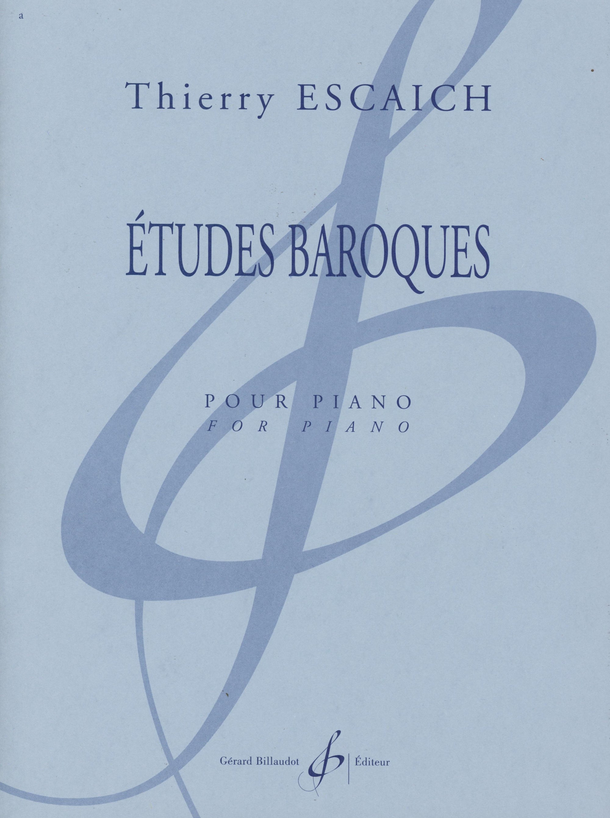 Escaich: Études baroques