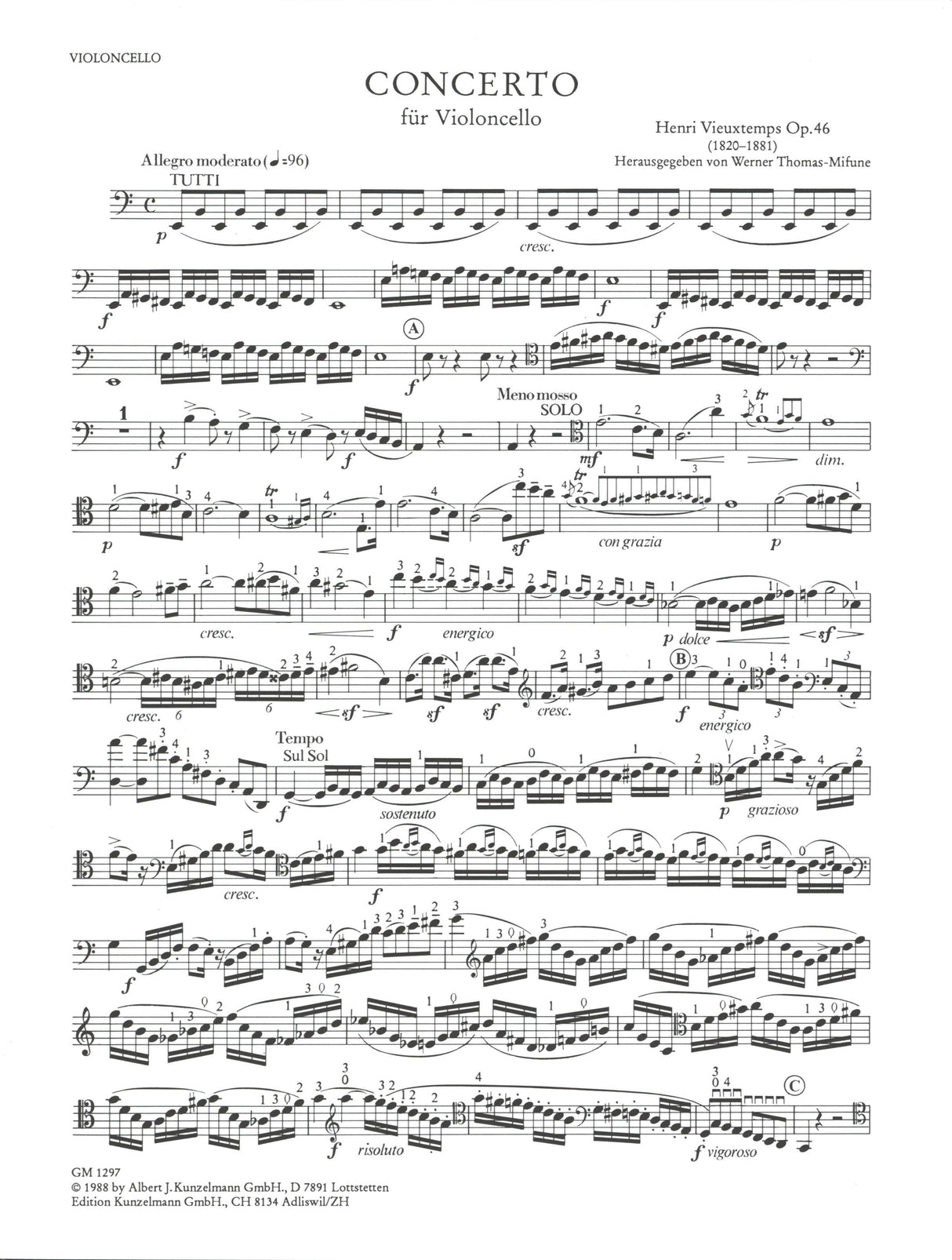 Vieuxtemps: Cello Concerto, Op. 46