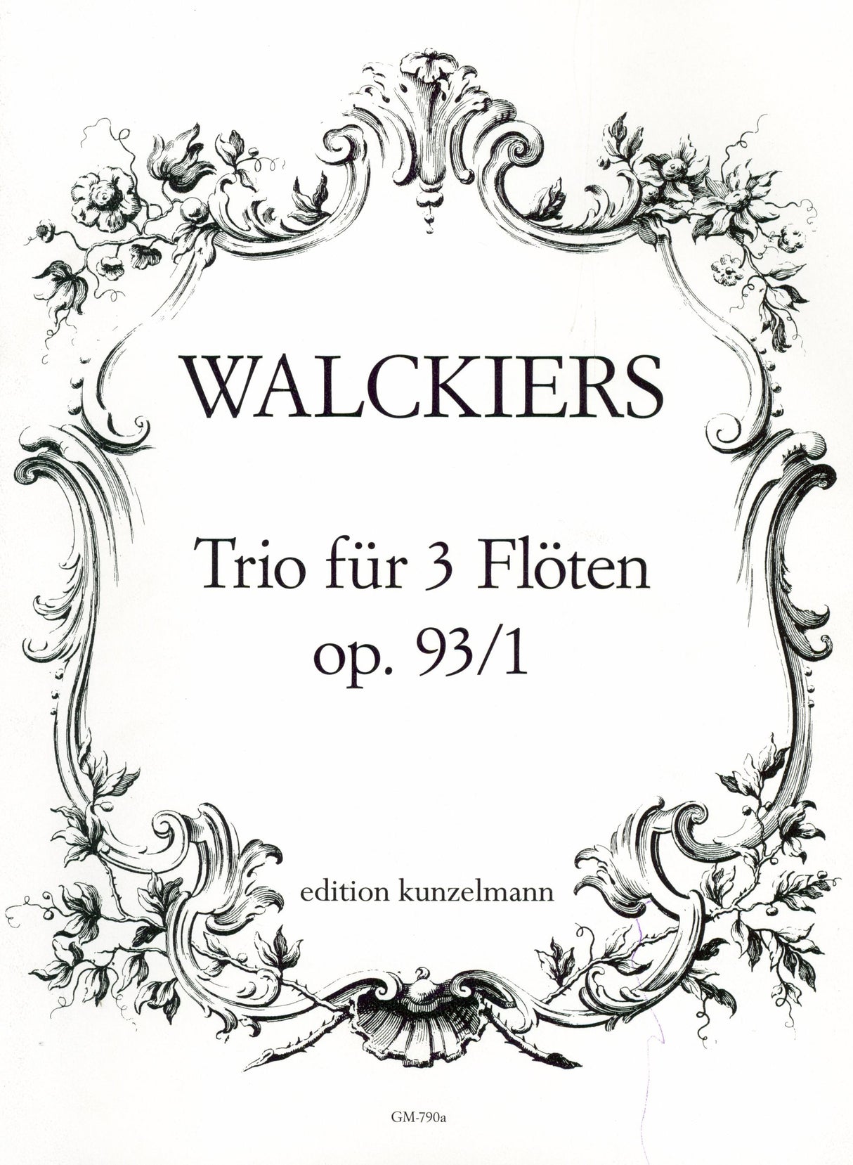 Walckiers: Trio for 3 Flutes, Op. 93, No. 1