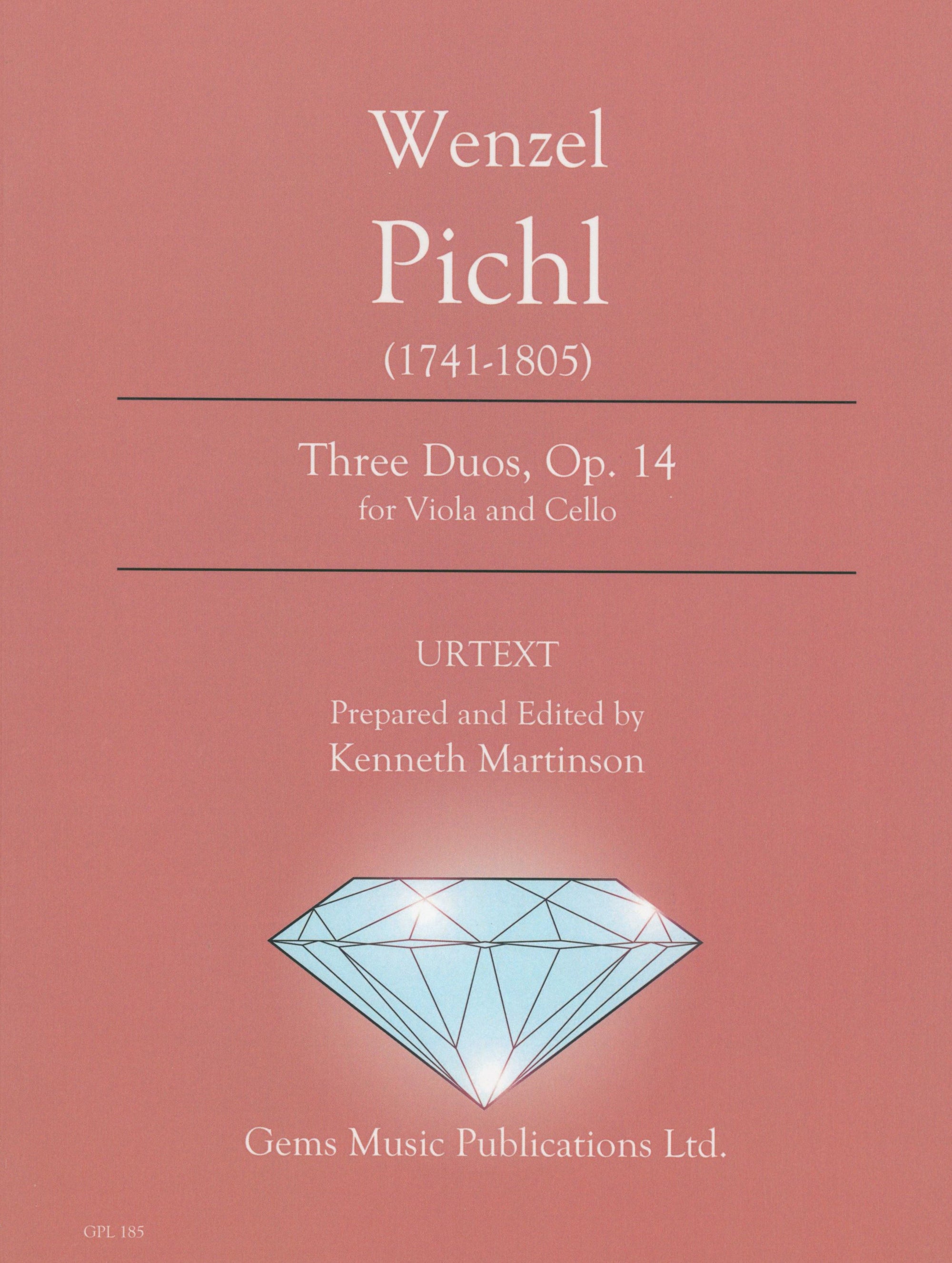 Pichl: 3 Duos, Op. 14 for Viola and Cello