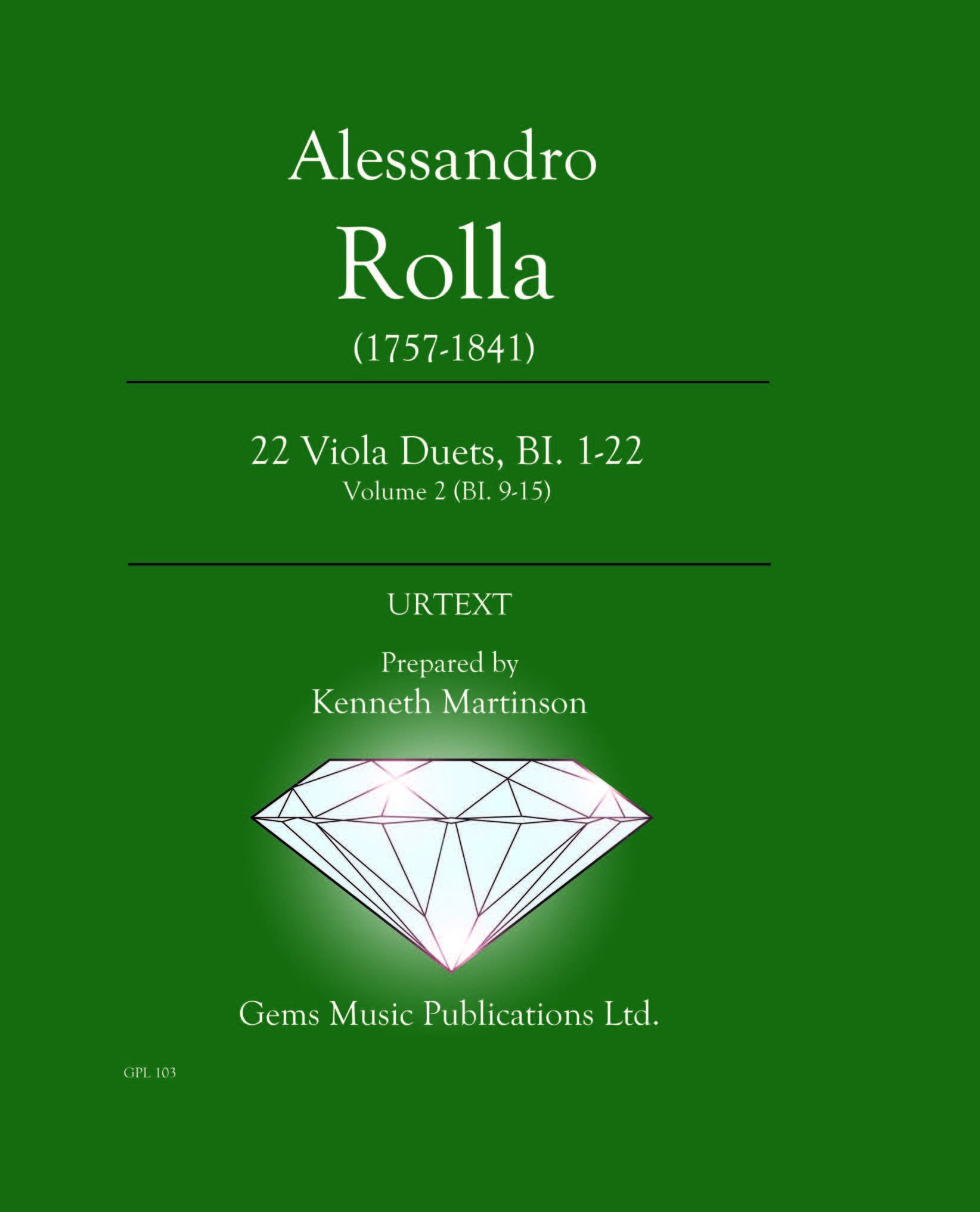 Rolla: 22 Viola Duets - Volume 2 (BI. 9-15)