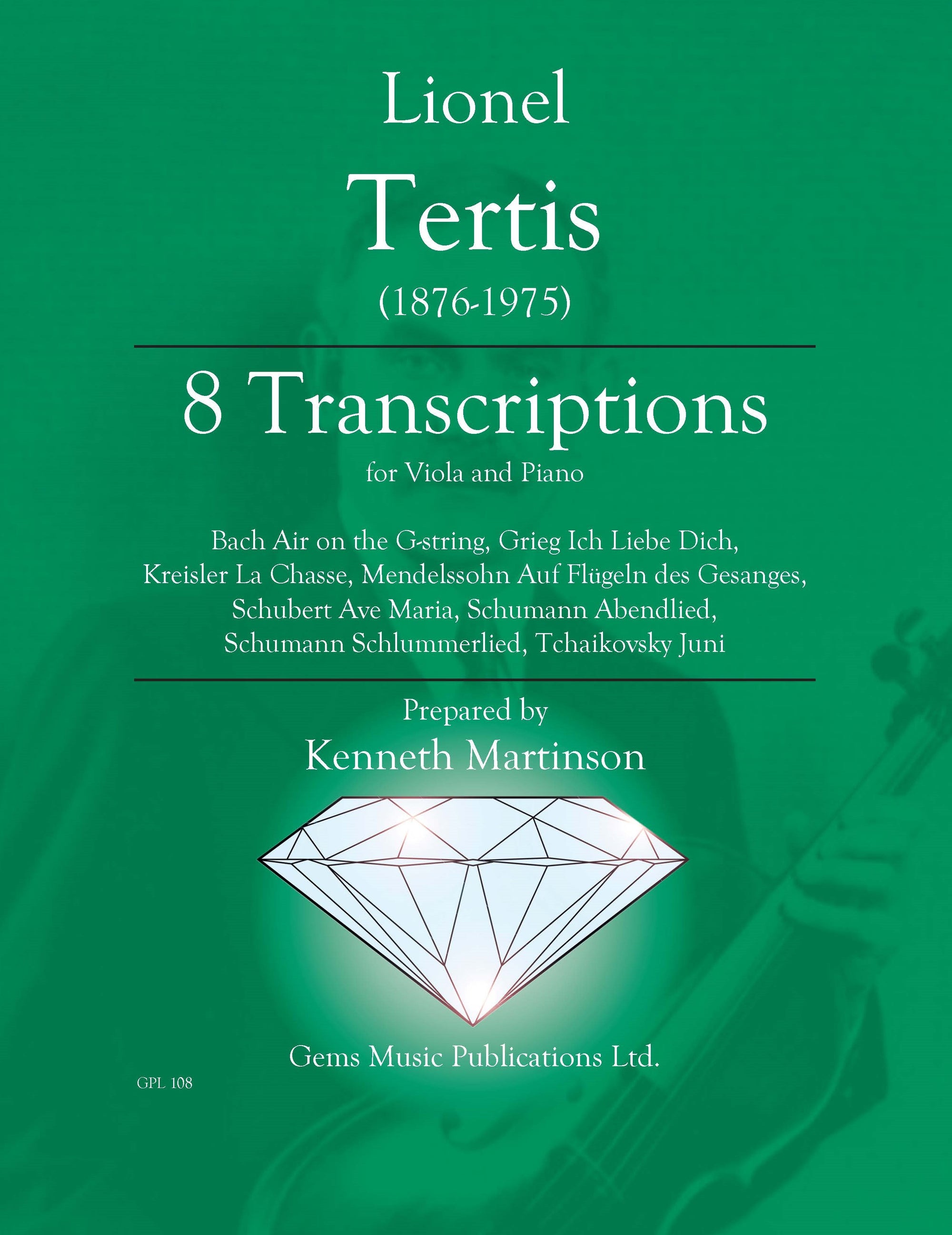 Tertis: 8 Transcriptions for Viola and Piano