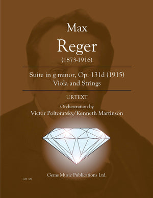 Reger: Suite No. 1, Op. 131d (arr. for viola & strings)
