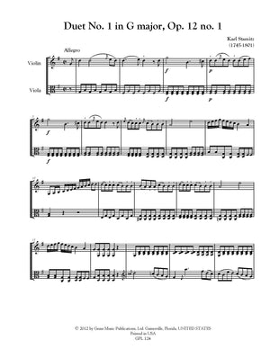Stamitz: 3 Duets for Violin and Viola, Op. 12