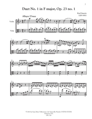 Stamitz: 6 Duets for Violin and Viola, Op. 23