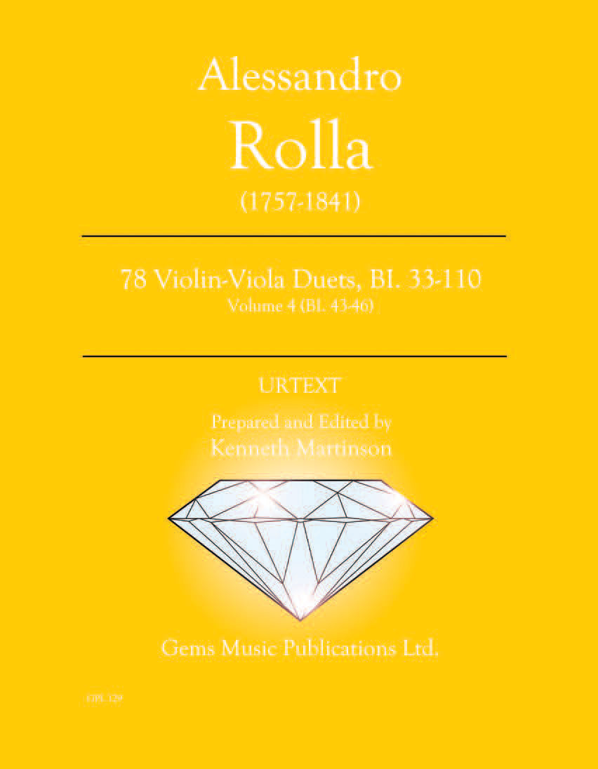 Rolla: Violin-Viola Duets - Volume 4 (BI. 43-46)