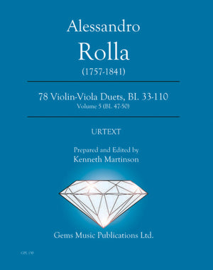 Rolla: Violin-Viola Duets - Volume 5 (BI. 47-50)