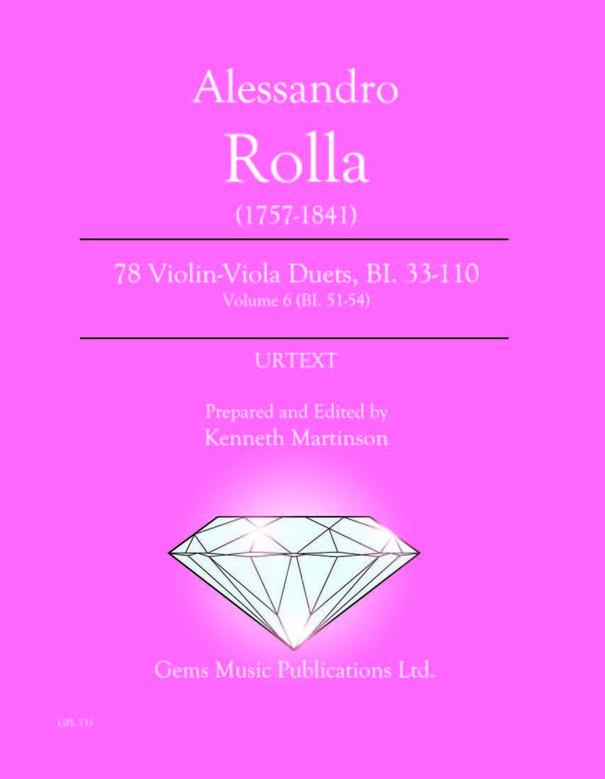 Rolla: Violin-Viola Duets - Volume 6 (BI. 51-54)