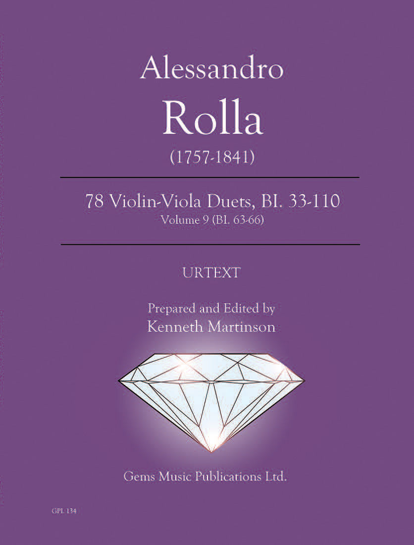 Rolla: Violin-Viola Duets - Volume 9 (BI. 63-66)
