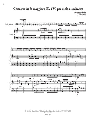 Rolla: Viola Concerto in F Major, BI. 550