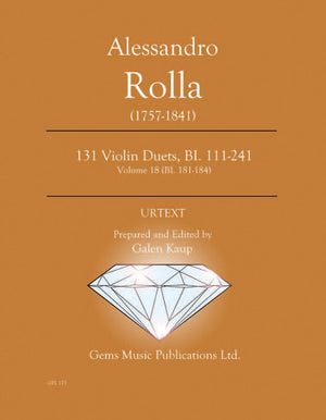 Rolla: Violin Duets - Volume 18 (BI. 181-184)
