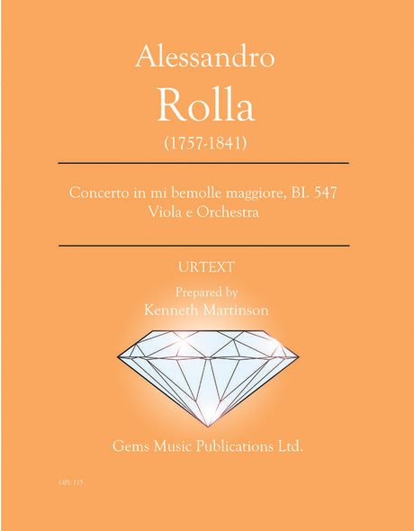 Rolla: Viola Concerto in E-flat Major, BI. 547