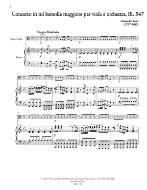 Rolla: Viola Concerto in E-flat Major, BI. 547