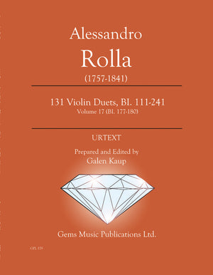 Rolla: Violin Duets - Volume 17 (BI. 177-180)