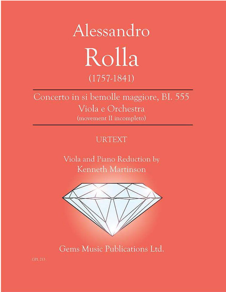 Rolla: Viola Concerto in B-flat Major, BI. 555