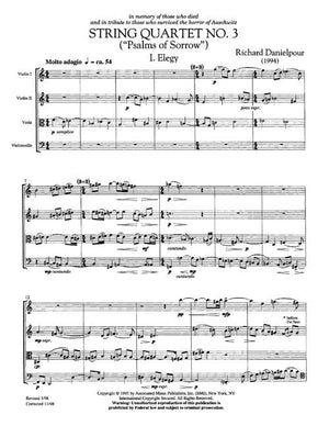 Danielpour: String Quartet No. 3