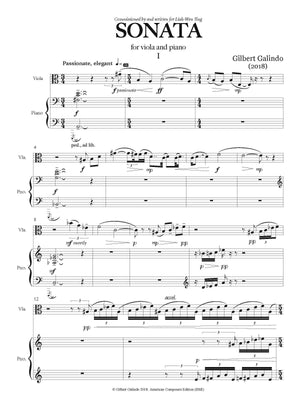 Galindo: Viola Sonata