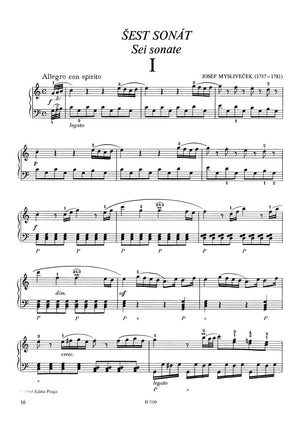 Mysliveček: 6 Piano Sonatas