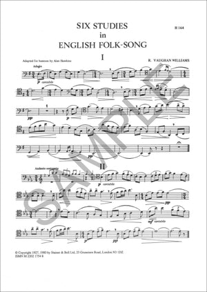 Vaughan Williams: 6 Studies in English Folk Song (arr. for bassoon)