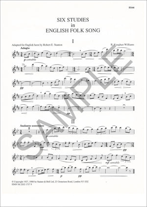 Vaughan Williams: 6 Studies in English Folk Song (arr. for english horn)