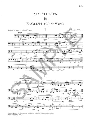 Vaughan Williams: 6 Studies in English Folk Song (arr. for tuba)