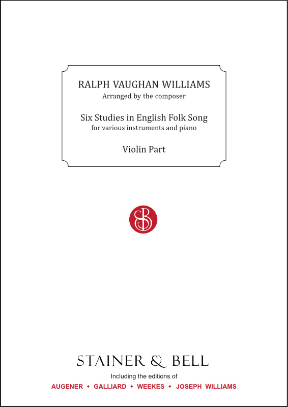 Vaughan Williams: 6 Studies in English Folk Song (arr. for violin)