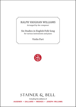 Vaughan Williams: 6 Studies in English Folk Song (arr. for violin)