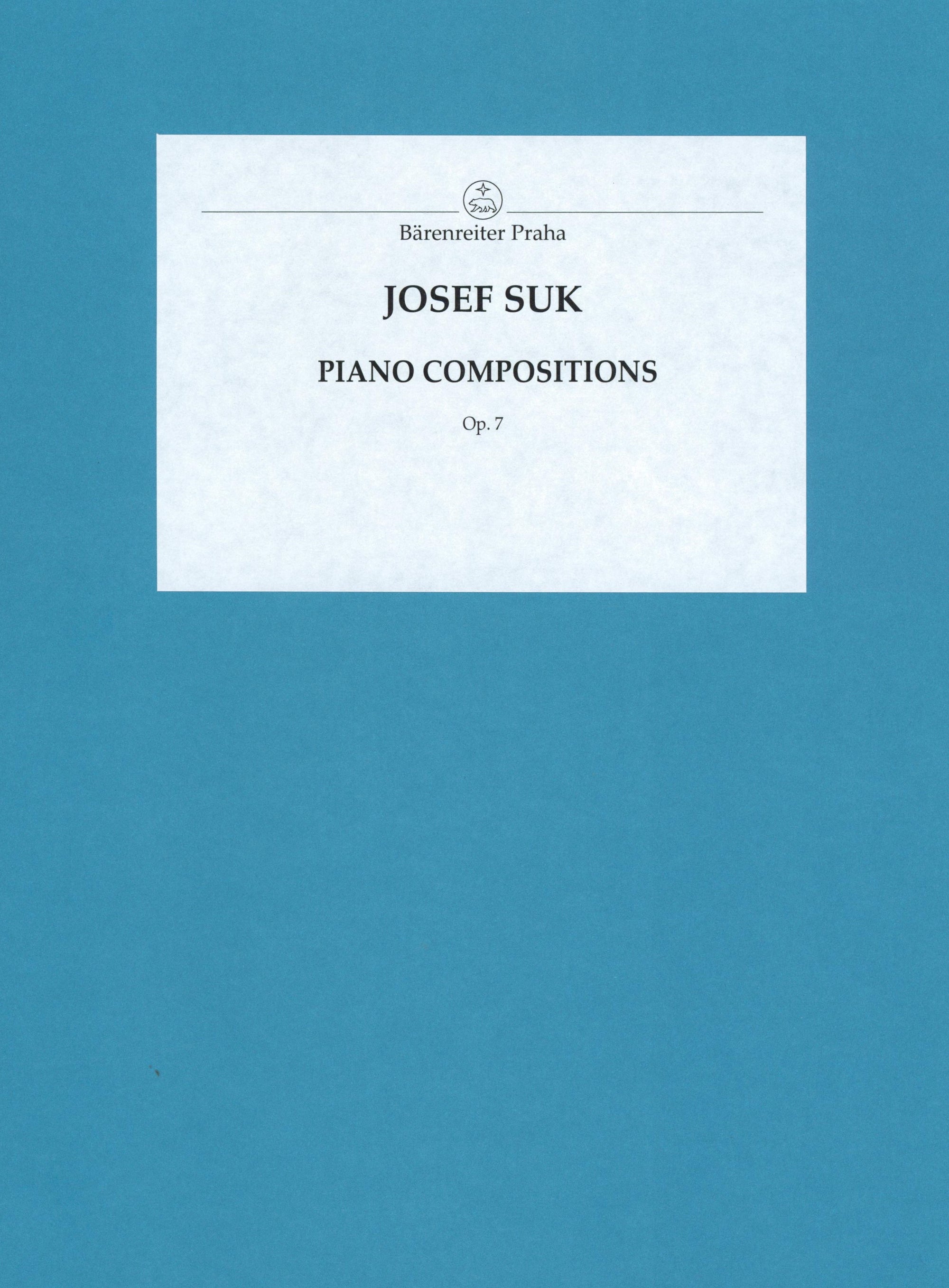 Suk: 6 Piano Pieces, Op. 7