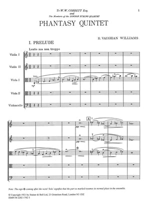 Vaughan Williams: Phantasy Quintet
