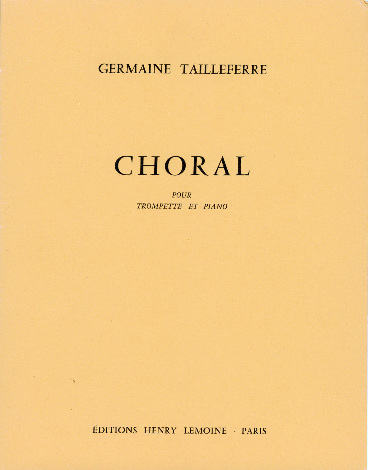 Tailleferre: Choral
