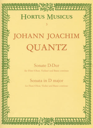 Quantz: Flute Sonata in D Major, QV 1:Anh.15a