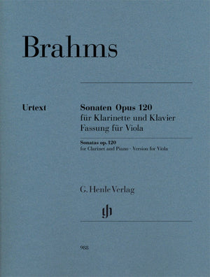 Brahms: Sonatas, Op. 120 (Version for Viola)