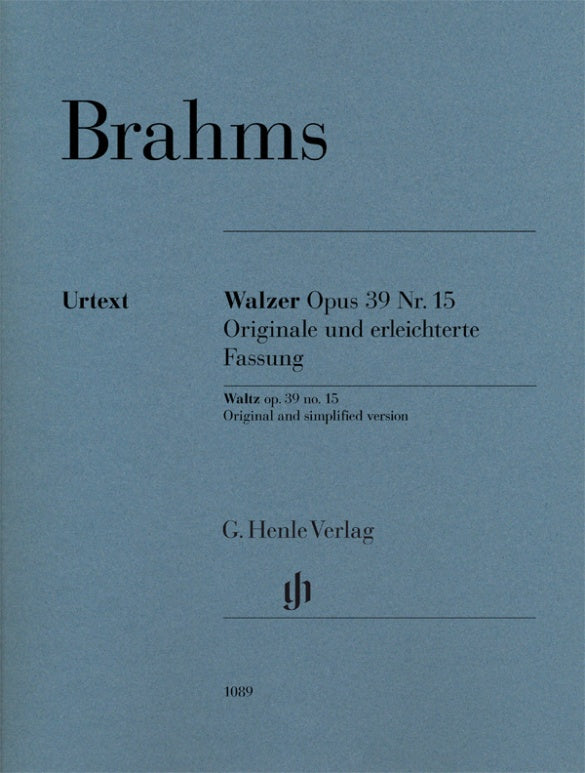 Brahms: Waltz, Op. 39, No. 15 (Original & Simplified Versions)