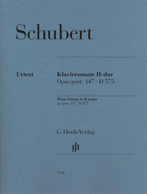 Schubert: Piano Sonata in B Major, Op. posth. 147, D 575