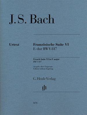 Bach: French Suite No. 6 in E Major, BWV 817