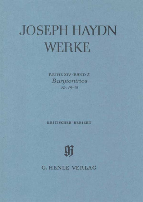 Haydn: Barytone Trios, Nos. 49-72