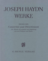 Haydn: Concertini and Divertimenti for Piano (Harpsichord) with accompaniment of two Violins and Bass