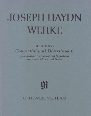 Haydn: Concertini and Divertimenti for Piano (Harpsichord) with accompaniment of two Violins and Bass