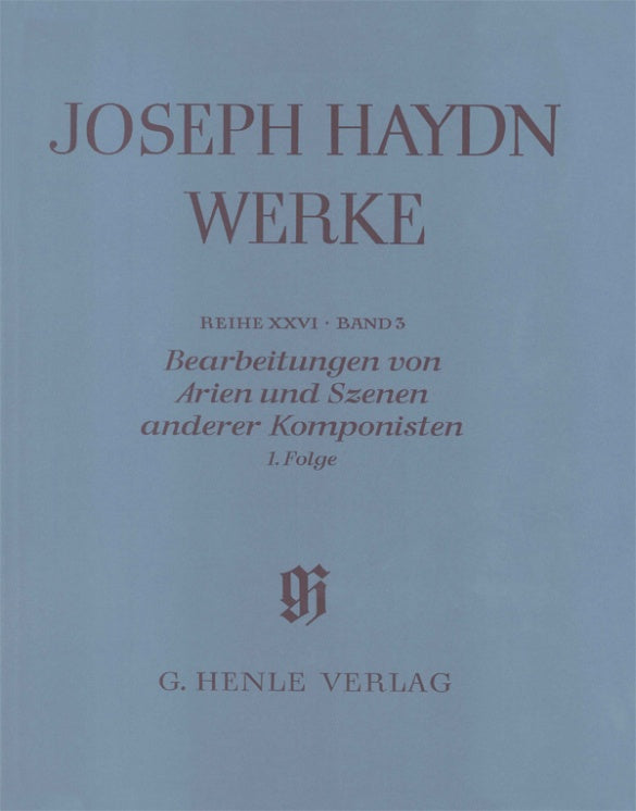Haydn: Arrangement of arias and scenes of other composers - Volume 1