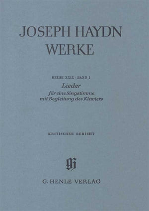 Haydn: Songs for one voice with accompaniment of a Piano